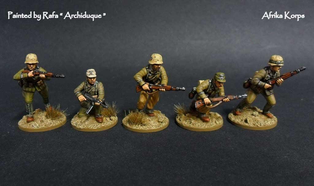 Perry Miniatures Plastic Toy Soldiers Kit 28mm World War II German Infantry  Afrika Korps 1941-43 (38)
