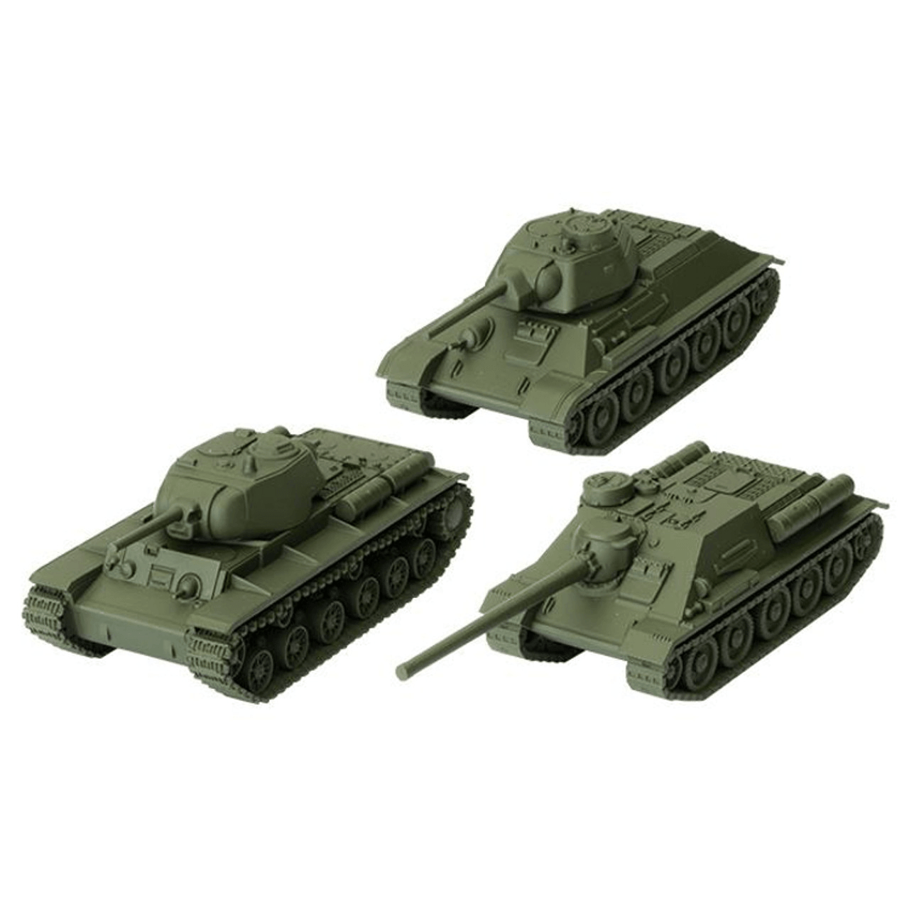 World of Tanks Miniatures Game U.S.S.R. Tank Platoon (T-34, KV-1s, SU-100)  – Gap Games