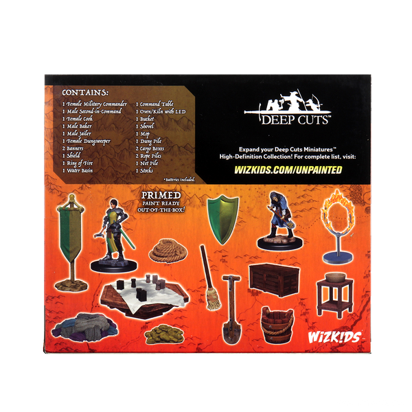 WizKids Deep Cuts Unpainted Miniatures Castle Kingdom Retainers