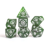 Sirius Dice - D&D Adventure Dice - Cleric - Green