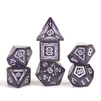 Sirius Dice - D&D Adventure Dice - Warlock - Purple