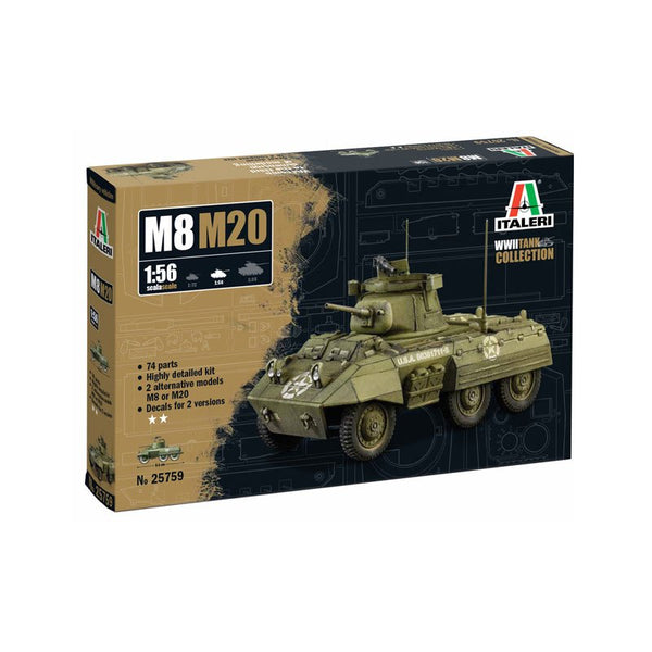 ITALERI M8/M20 GREYHOUND 1/56 / 28mm - Bolt Action Scale