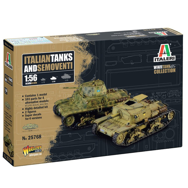 ITALERI ITALIAN TANKS & SEMOVENTI 1:56 / 28mm - Bolt Action Scale