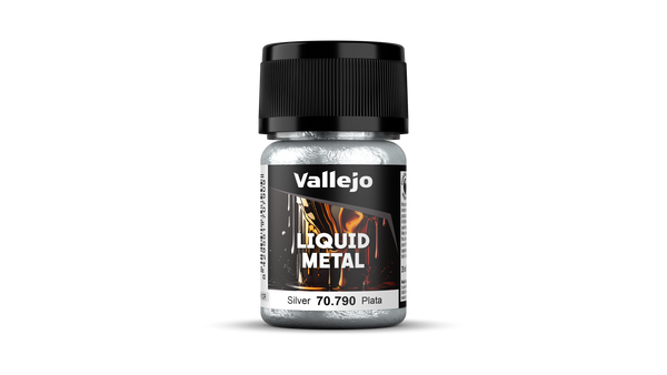 Vallejo 70790 Model Color Metallic Silver (Alcohol Base) 35 ml Acrylic Paint