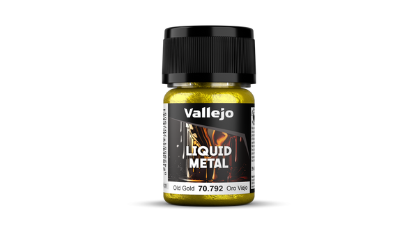 Vallejo 70792 Model Color Metallic Old Gold (Alcohol Base) 35 ml Acrylic Paint