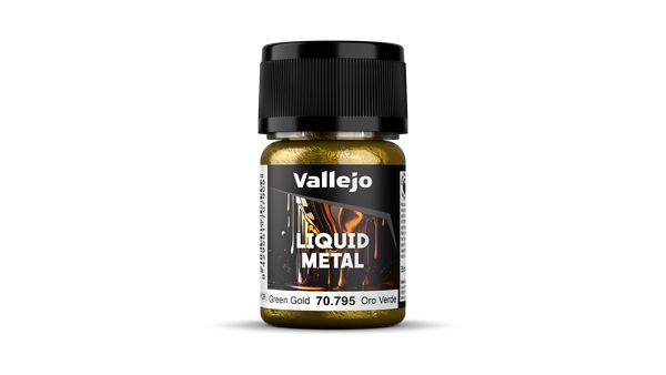 Vallejo 70795 Model Color Metallic Green Gold (Alcohol Base) 35 ml Acrylic Paint