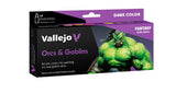 Vallejo Game Colour Orcs & Goblins - 8 Colour Acrylic Paint Set