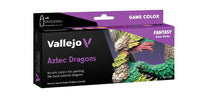 Vallejo Game Colour Aztec Dragons - 8 Colour Acrylic Paint Set