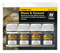 Vallejo Pigments Set Stone & Cement 4 x 35ml [73192]