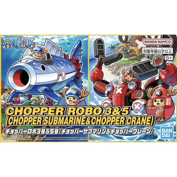 Bandai Chopper Robot 3&5 (Chopper Submarine & Chopper Crane)