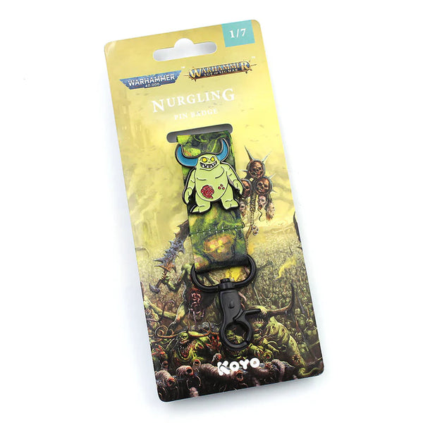 Warhammer Nurgling Pin & Lanyard (Green)