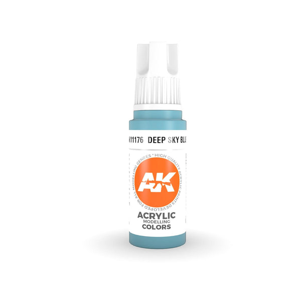 AK Interactive 3Gen Acrylics - Deep Sky Blue 17ml - Gap Games