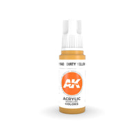 AK Interactive 3Gen Acrylics - Dirty Yellow 17ml - Gap Games