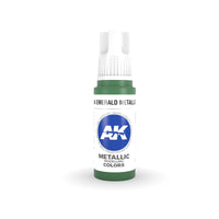 AK Interactive 3Gen Acrylics - Emerald Metallic Green 17ml - Gap Games