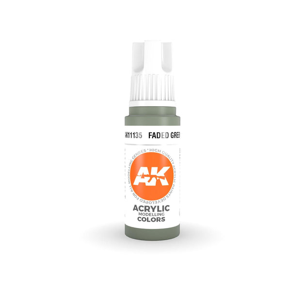 AK Interactive 3Gen Acrylics - Faded Green 17ml - Gap Games