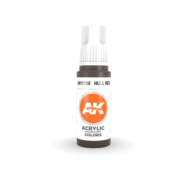 AK Interactive 3Gen Acrylics - Hull Red 17ml - Gap Games