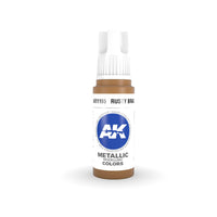 AK Interactive 3Gen Acrylics - Rusty Brass 17ml - Gap Games