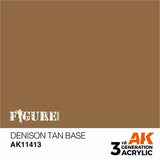 AK Interactive 3Gen Figures Acrylics - Denison Tan Base 17ml - Gap Games