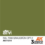 AK Interactive 3rd Gen Acrylic AFV RAL 7008 Graugrün Opt 2 - Gap Games