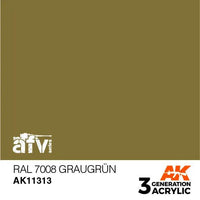 AK Interactive 3rd Gen Acrylic AFV RAL 7008 Graugrünrün - Gap Games