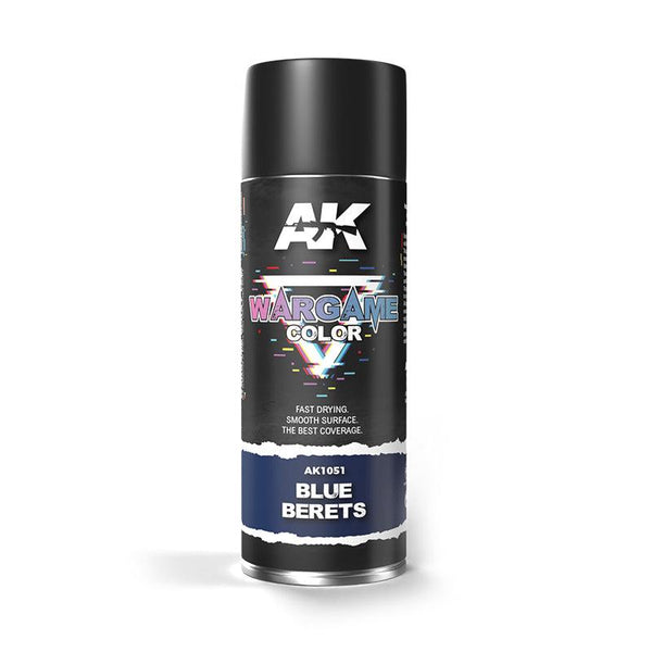 Ak Interactive - Aerosol Spray Primer - Blue Berets Spray 400ml - Gap Games