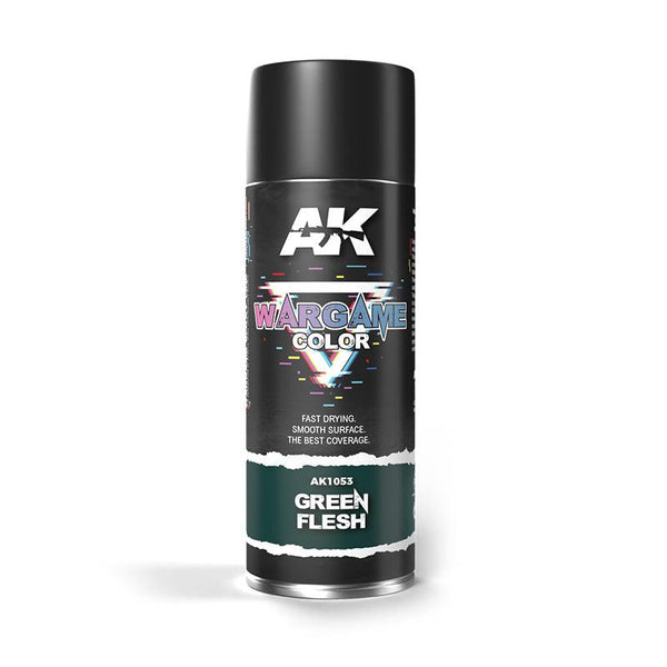 Ak Interactive - Aerosol Spray Primer - Green Flesh Spray 400ml - Gap Games