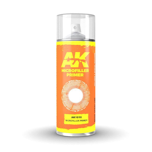 Ak Interactive - Aerosol Spray Primer - Microfiller Primer - Spray 150ml (Includes 2 Nozzles) - Gap Games