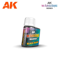 AK Interactive Washes - Black Wash 35ml - Gap Games