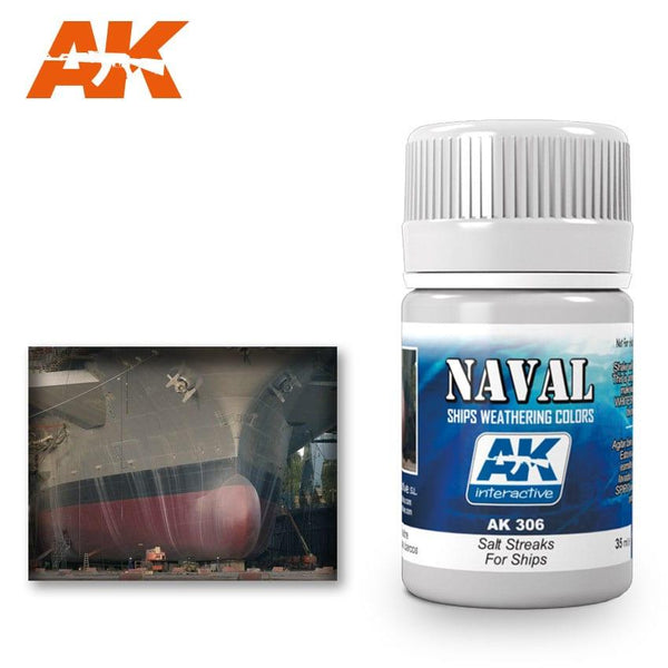 AK Interactive - Weathering Products - Salt Streaks for Ships 35ml - Gap Games