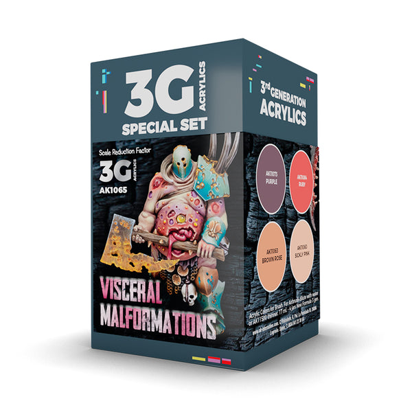 Ak Interactive - 3 Gen Acrylics - Wargame Set. Visceral Malformations.