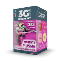 Ak Interactive - 3 Gen Acrylics - Wargame Color Set. Magenta Plasma And Glowing Effects