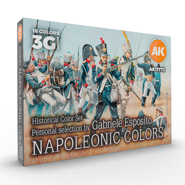 AK Interactive - 3 Gen Sets - Napoleonic Colors - Signature Set By Gabriele Esposito