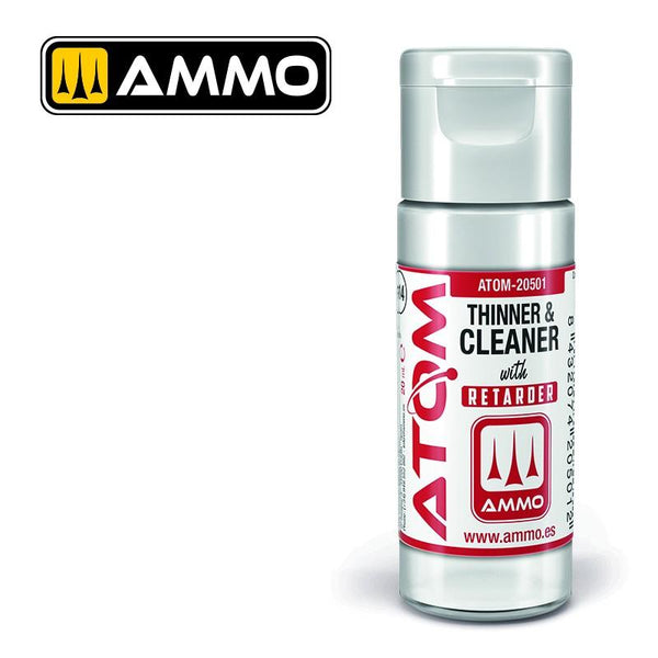 Ammo by MIG - Atom Color - Thinner And Cleaner With Retarder 20ml - Gap Games