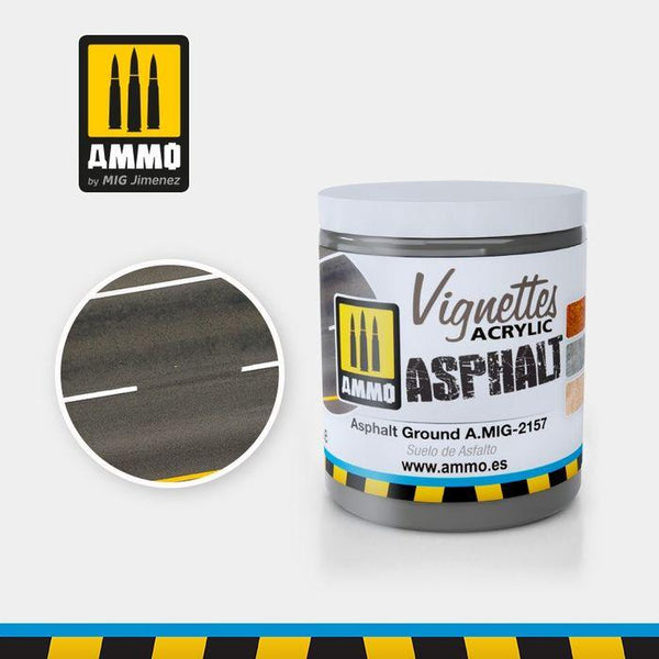 Ammo by MIG Dioramas Asphalt Ground 100ml - Gap Games