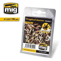 Ammo by MIG Dioramas - Leaves - Tropical Leaves (Version 2) - Gap Games