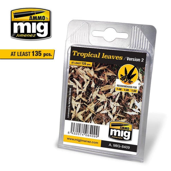 Ammo by MIG Dioramas - Leaves - Tropical Leaves (Version 2) - Gap Games