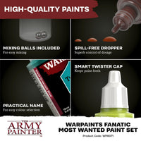 Army Painter Warpaints Fanatic - Most Wanted Paint Set - Gap Games