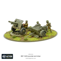 Bolt Action: 18/25pdr Gun And Limber (BEF) - Gap Games