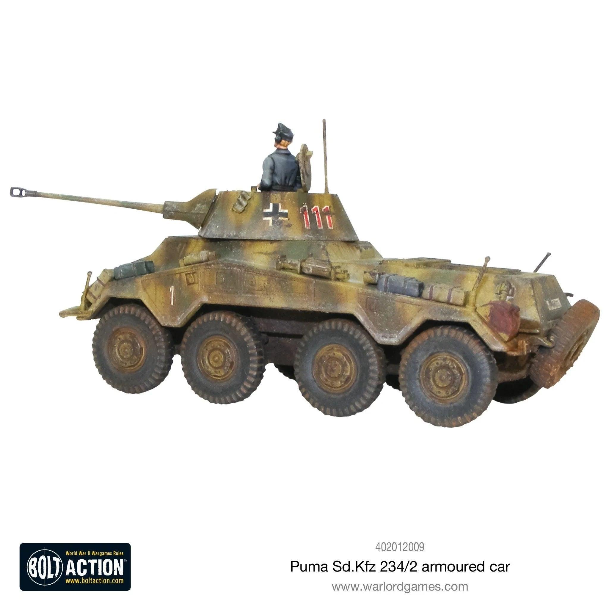 Bolt Action Puma Sd.Kfz 234 2 Armoured Car