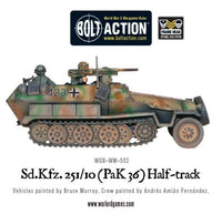 Bolt Action - Sd.Kfz 251/10 half-track (3.7cm PaK) plastic boxed set - Gap Games