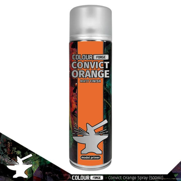 Colour Forge - Aerosol Spray Primer - Convict Orange 500ml - Gap Games