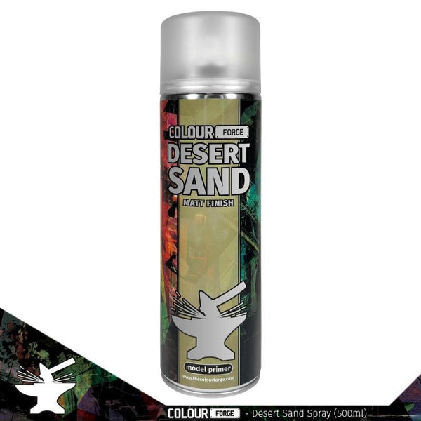 Colour Forge - Aerosol Spray Primer - Desert Sand 500ml - Gap Games