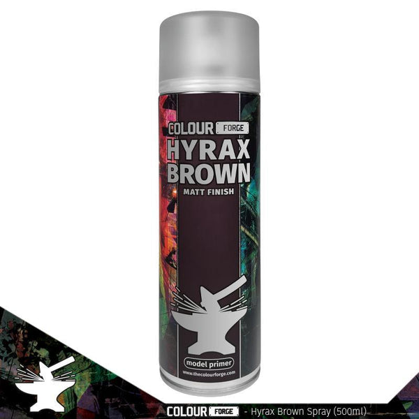 Colour Forge - Aerosol Spray Primer - Hyrax Brown 500ml - Gap Games