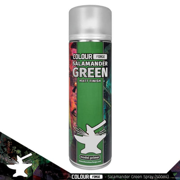 Colour Forge - Aerosol Spray Primer - Salamander Green 500ml - Gap Games