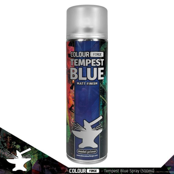 Colour Forge - Aerosol Spray Primer - Tempest Blue 500ml - Gap Games