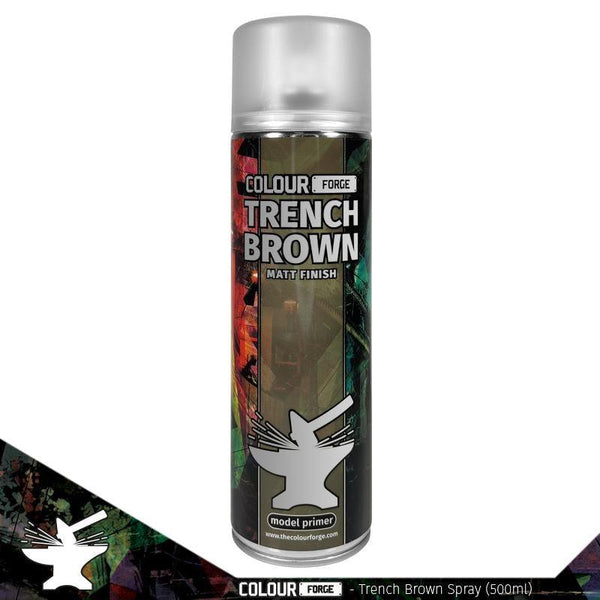 Colour Forge - Aerosol Spray Primer - Trench Brown 500ml - Gap Games