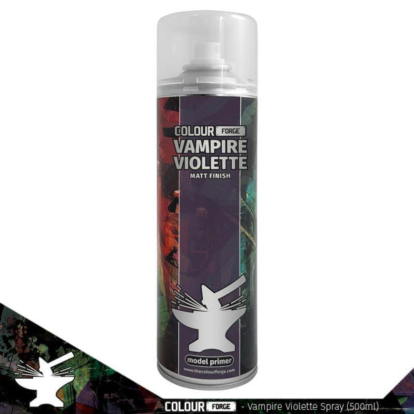 Colour Forge - Aerosol Spray Primer - Vampire Violette 500ml - Gap Games