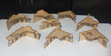 Dark Castle Terrain - Ruined City Buildings - 8 x Small - Gap Games