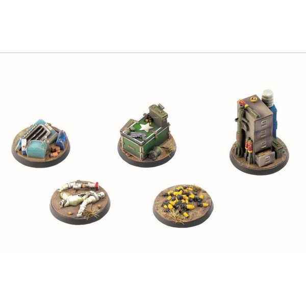 Fallout Wasteland Warfare Terrain Exp. Objective Markers 2 - Gap Games