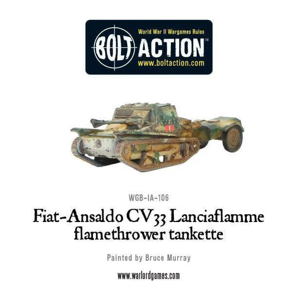 Fiat-Ansaldo CV33 Lanciaflamme Flamethrower Tankette - Gap Games